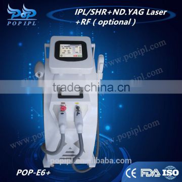 ipl rf shr lamp big spot ipl2500w 3 or 4in 1 laser machine Muti-functional beauty Hair Removal+tattoo removal machine +wrinkles