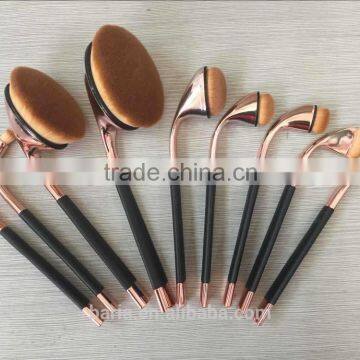 2016 World Best Selling Products Cosmetics Golf Makeup Brushes Free Samples Oval Makeup Brush Set photo-4