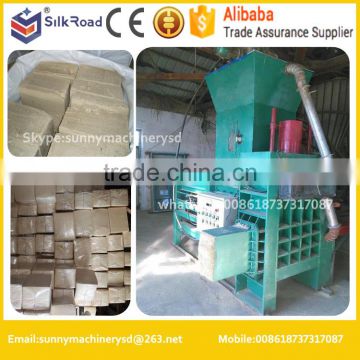 to bale 20kg bag hydraulic wood sawdust press baler machine