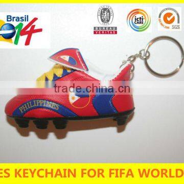 2014 brasil football world cup PHILIPPINES soccer high heel shoe keychain