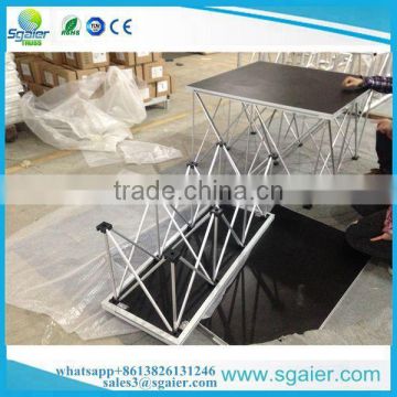 2017 pop up system stages folding leg event podium stage scene for sale