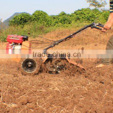 TUOGE 7/6.5HP agricultural mini power tiller trailer mini rotary tiller