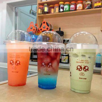 Round Lid Disposable Ice Cream Plastic Cup
