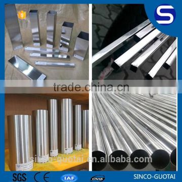 304 316 201 stainless steel round square tube for food/decorate