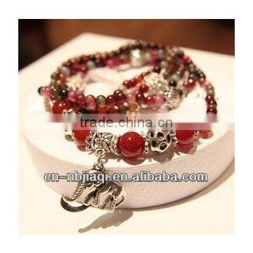 Natural Red Agate Garnet Bracelet photo-2