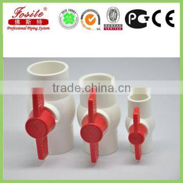 Chian Manufacture PVC Two Pieces Ball Valve With Iron Handle photo-6