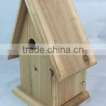 FSC Derictional Hot Selling Wooden Birdhouse /bird Cage,decor Garden photo-3