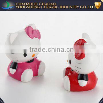 Red And Pink Ceramic Hello Kitty Piggy banks