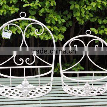 2016 New Wrought Iron Wall Basket Planter