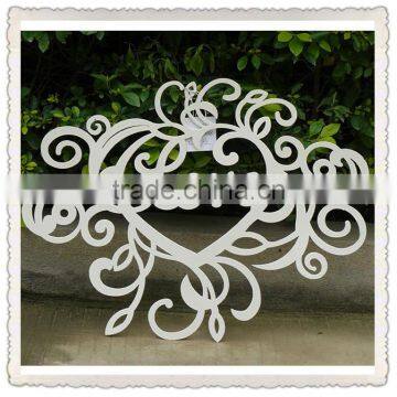 Handmade Heart Shape Antique Hanging Wrought Iron Wall Art Decor