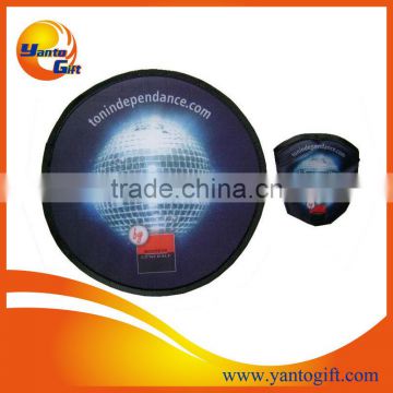 Custom logo sublimation advertising foldable frisbee