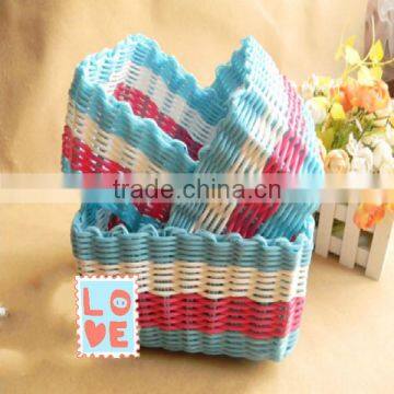 2014 Multifunctional PVC Plastic Storage Basket Mold With 100%handmade