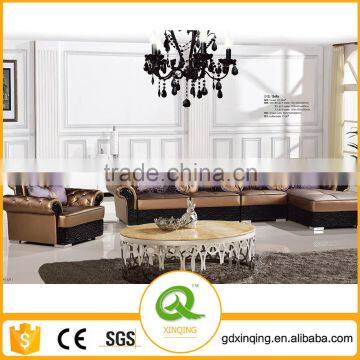 L Shaped Microfiber Leather Living Room Furniture Sofa Set EF-004