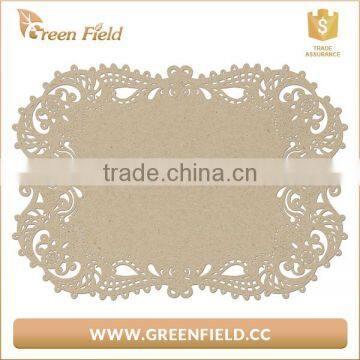 Green Field Leather Like Double Washable Kraft Paper Placemat
