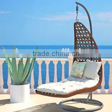 Unique outdoor furniture rattan balcony swing chair