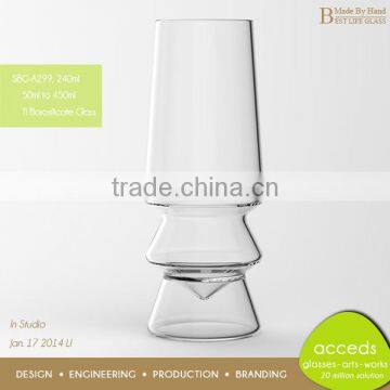 Creative Transparant Borosilicate Double Deck Milk Cup photo-4