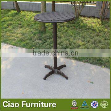 Garden Furniture Balcony Plastic Wood Bar Table photo-2