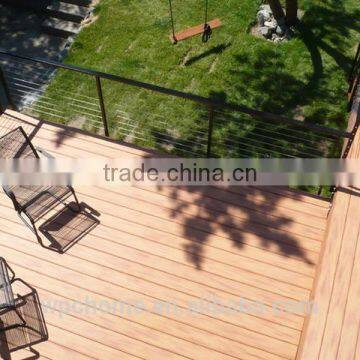 2016 White Antiseptic Wood Plastic Composite Decking Covering 140*23mm Home Garden Depot photo-2