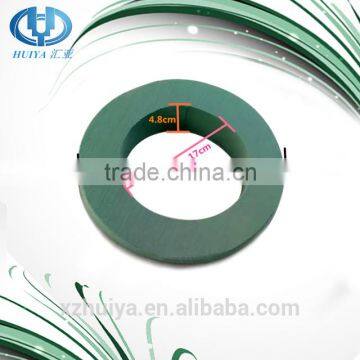 hebei huiya new product Ring floral foam, ring florist foam, ring round flower mud