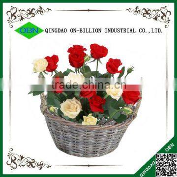 Trade assurance woven wicker basket flower pot