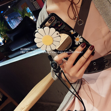 Beautiful Flower Mirror Cell Phone Back Cover Shell Soft Silicone Mobile Phone Cases for IPhone7/7Plus/6/6s/6plus/6splus photo-3