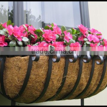 window box with coco liner