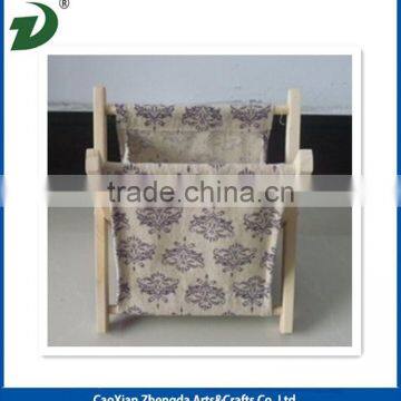 Foldable Tabletop Magazine Racks With Wood Frame photo-2