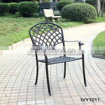 cast aluminum outdoor furniture/metal dining chair/bistro chair aluminum