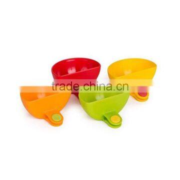 4 PCS Set Plastic Dip Clip Colorful Bowl Clip Mini Plate Sauce Clip