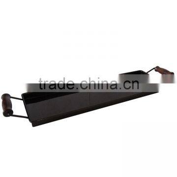 Metal Display Food Trays for Bar Black Coffee Color Coating Tray Table Serving Trays for Hotel Restaurant Home photo-2