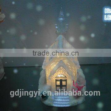 2015Dongguan Acrylic 7inch Snow House With LED Color-changing Light photo-5