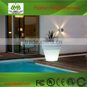 Rechargeable Colorful LED Plastic Lighting Flowerpot photo-3