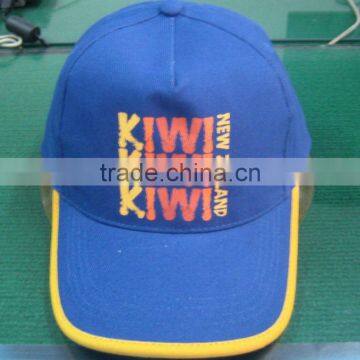 100% cotton twill 5 panel baseball cap with printing