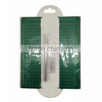 CRAFT CUTTING MAT & KNIFE SET, ART SET CUTTING WITH PRECISION KNIFE SET, ALUMINIUM KNIFE WITH CUTTING MAT