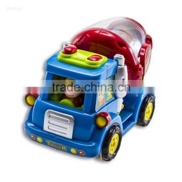 Push and Go Friction Powered Car Toys for Boys - Street Sweeper Truck, Cement Mixer Truck, Harvester Toy Truck photo-5