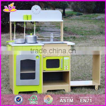2017 New Design Kids Pretend Play Toy Wooden Kitchen Preschool Children Toy Wooden Kitchen Best Toy Wooden Kitchen W10C249 photo-2
