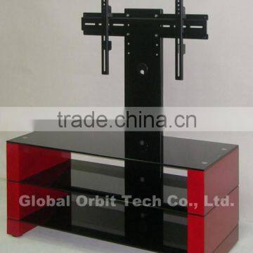 Metal Modern Led Glass Wooden tv Stand photo-2