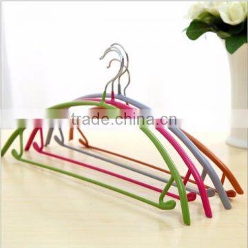 OEM Plastic Hanger for Summer Coat/wholesale Plastic Hanger With Metal Hook/custom Cheap Hanger With Metal Hook
