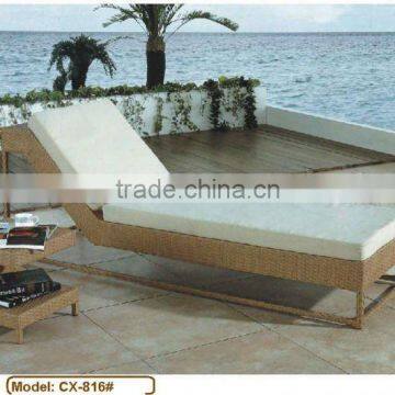 outdoor wicker lounge bed