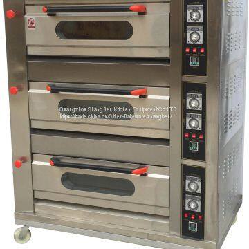 SQ3-6 Three Deck Six Trays Commercial Gas oven