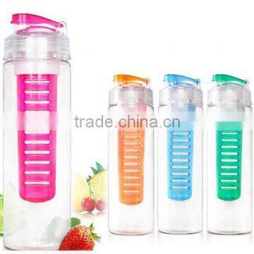 Tritan Plastic BPA Free Fruit Infuser Water Bottle 700ml photo-3