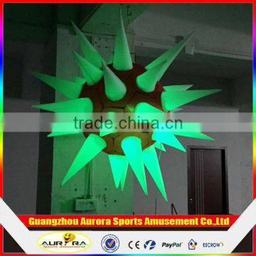 Remote control celling inflatable lighting star for event party wedding decoration