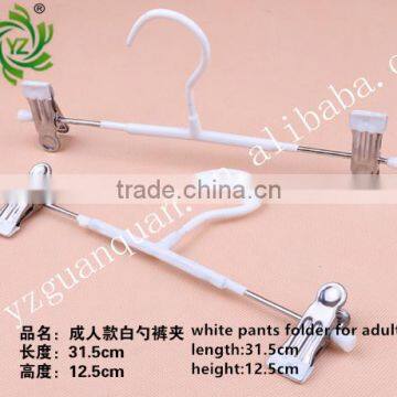 Open Ended Metal Mens Pants Hanger With 2 Clips photo-6