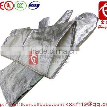 Direct Manufacturer 100% Aluminized Fabrics Heat Resistant Gloves photo-4