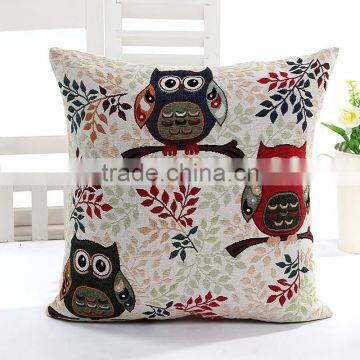 Decorative Pillowcase Capa de Almofadas Owls Linen Vintage Cushion Sofa Throw Pillows Cojines Cushions Home Decor photo-5