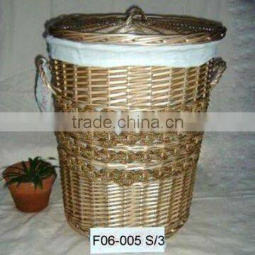 Cheap Wicker Laundry Basket of 3 PCS