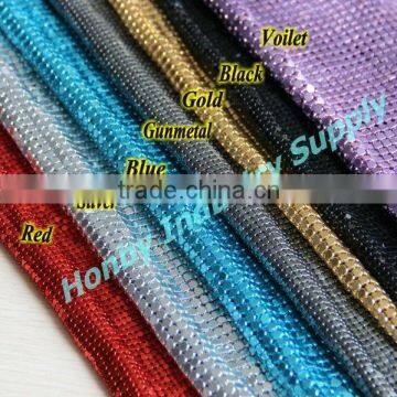 2017 New Decorative Shimmering Metal Mesh Fabric for Curtain