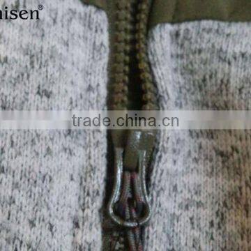 Wholesale Polyester Pongee Panel Sweater Fleece Men Vest photo-3