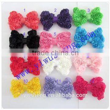 Wholesale Polyester Handmade DIY Satin Ribbon Flowers for Wedding Bridal Hand Bouquet Corsag Garment Accessories photo-2