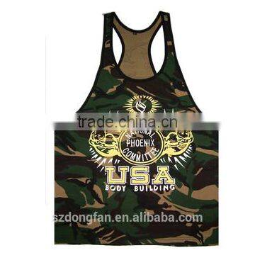 Cotton Men Sport Fitness Tops Gold's Powerhouse USA GYM Tank Top Vest Muscle Singlet Men Stringer Bodybuilding Plus Size 2XL photo-4